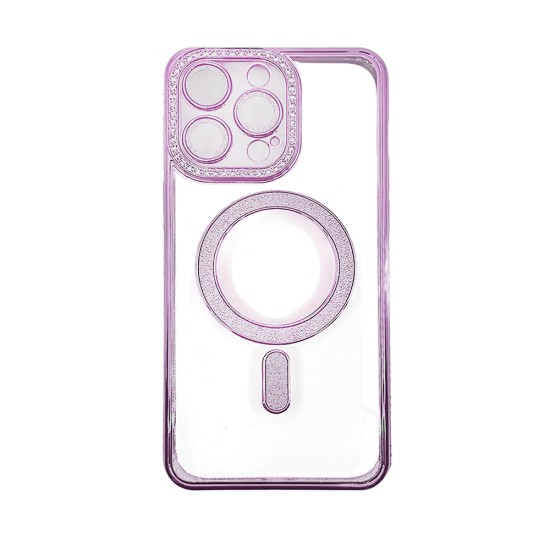 Magnetic Case with Camera Lens for Apple iPhone 15 Pro Max Pink Magnetic Case with Camera Lens for Apple iPhone 15 Pro Max Pink